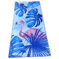 Custom printed microfiber waffle weave beach towel